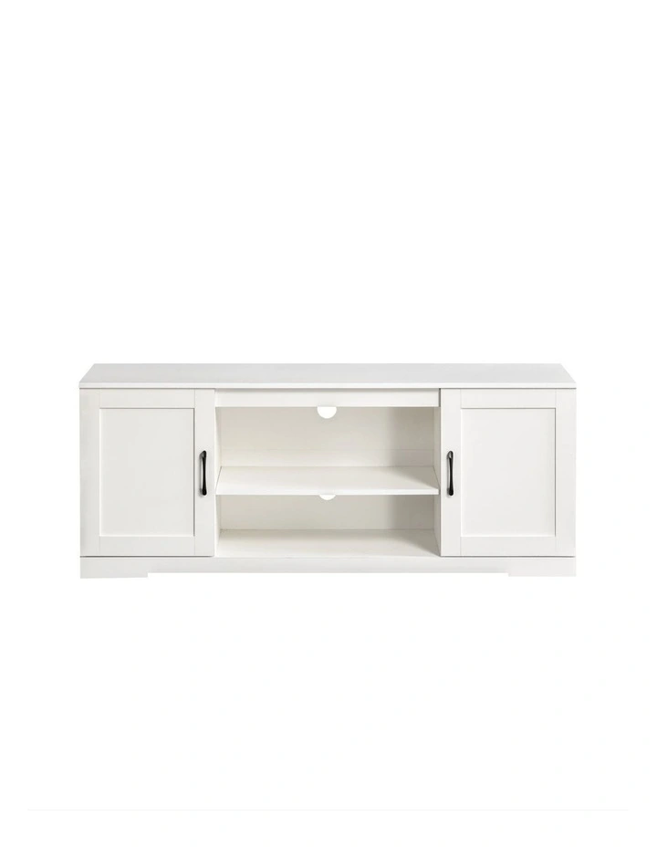 Bennett Entertaintment Unit TV Cabinet Stand 147cm for TVs up to 65 in White image 1