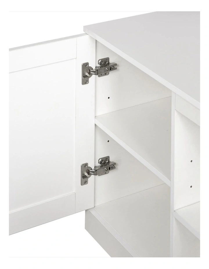 Bennett Entertaintment Unit TV Cabinet Stand 147cm for TVs up to 65 in White image 5