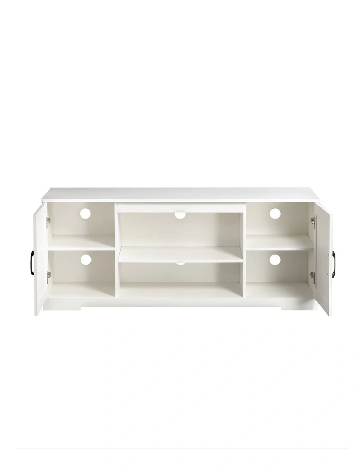 Bennett Entertaintment Unit TV Cabinet Stand 147cm for TVs up to 65 in White image 6