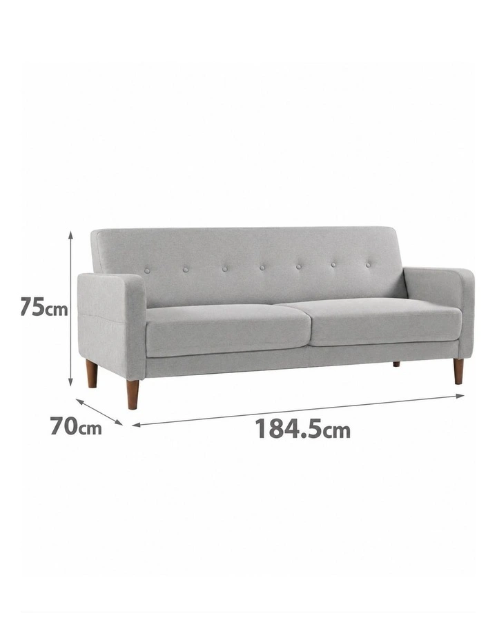 Adair Mid Century 3 Seater Sofa image 6