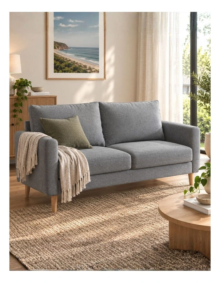2 Seater York Sofa in Grey image 4