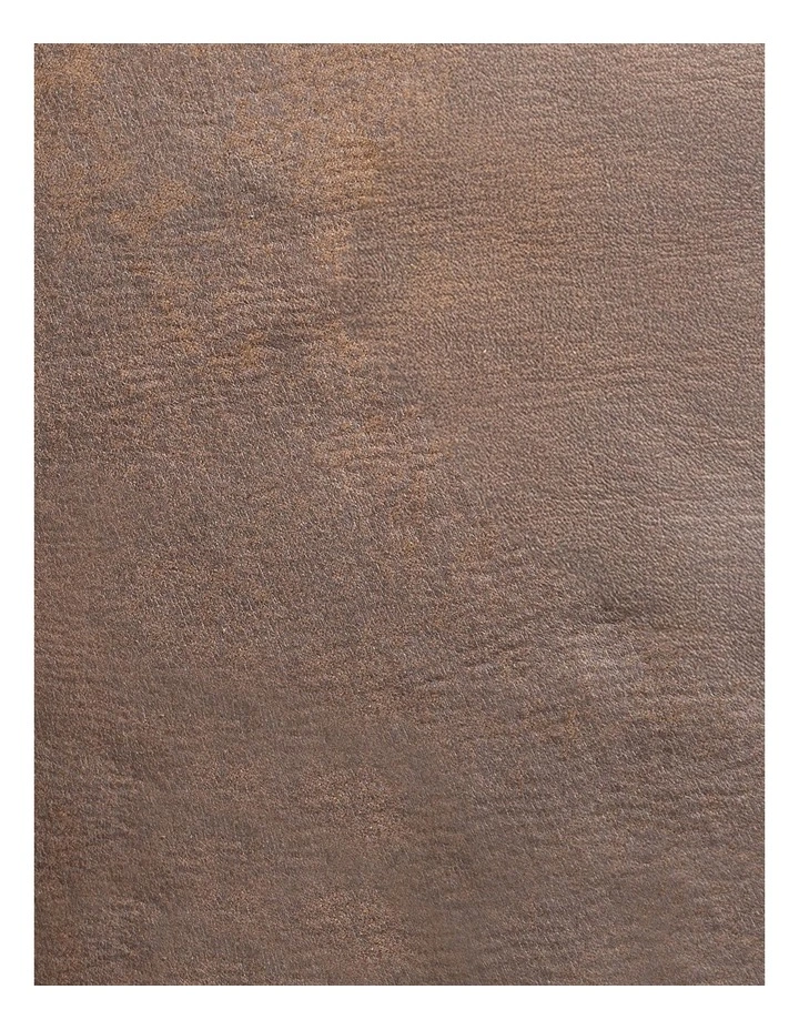 Aidan Armchair Sling Accent Chair in Faux Leather Brown Cognac image 5