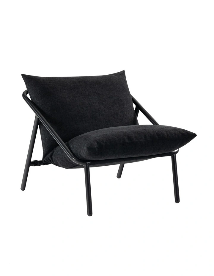 Ada Armchair Sling Chair in Black image 1