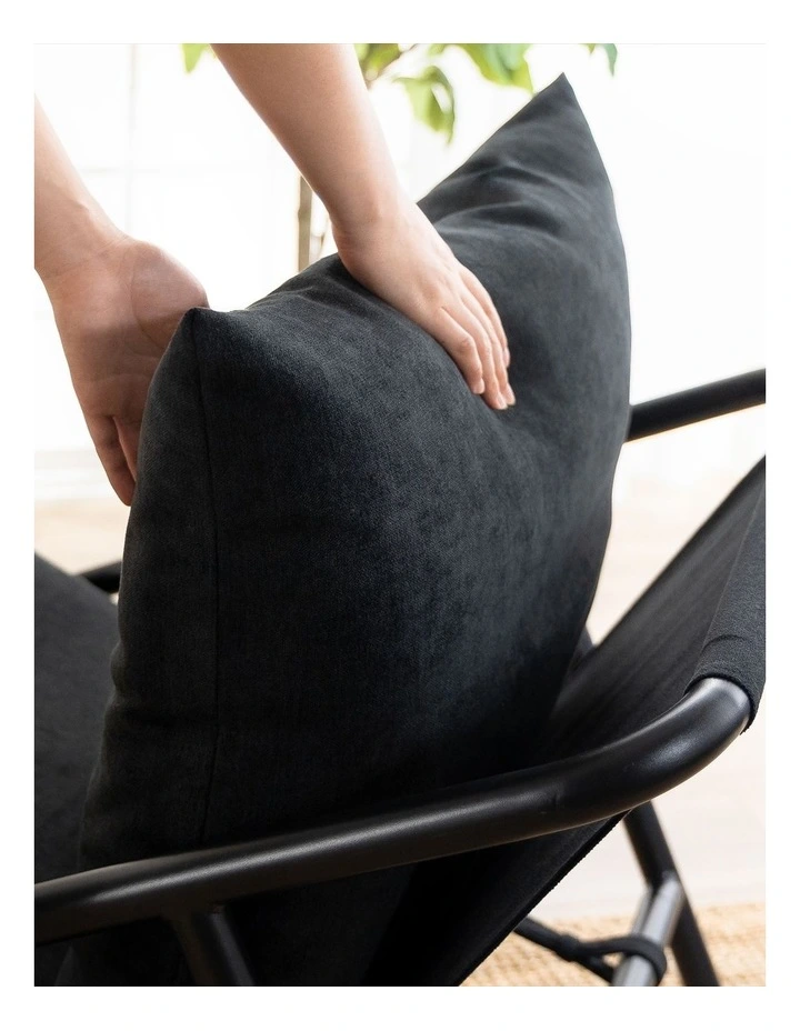 Ada Armchair Sling Chair in Black image 4
