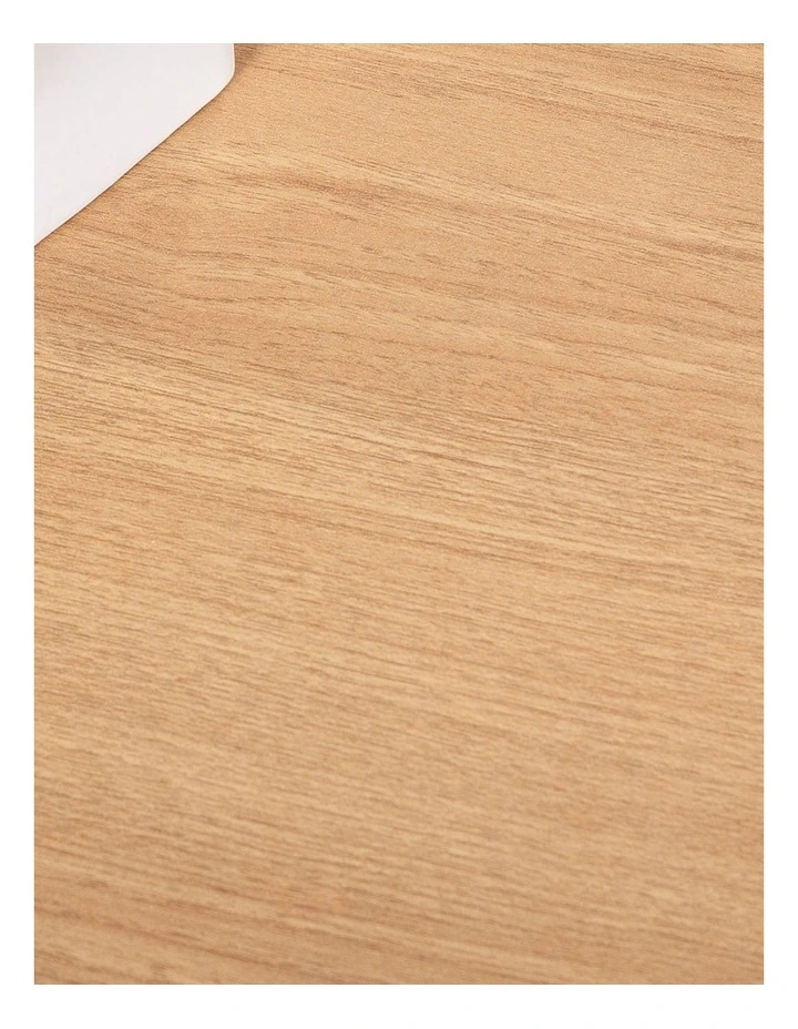 Jennifer Computer Home Office Desk 160cm in Light wood and White Frame image 5