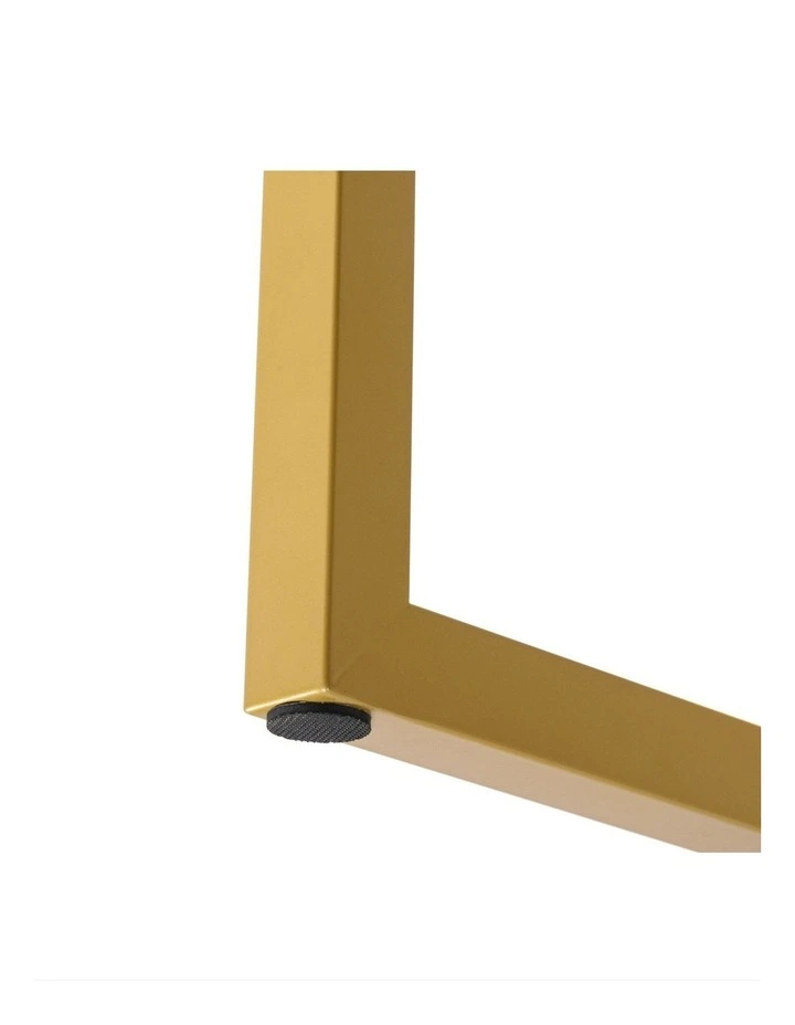Jennifer Computer Home Office Desk 160cm in White and Gold Frame image 6