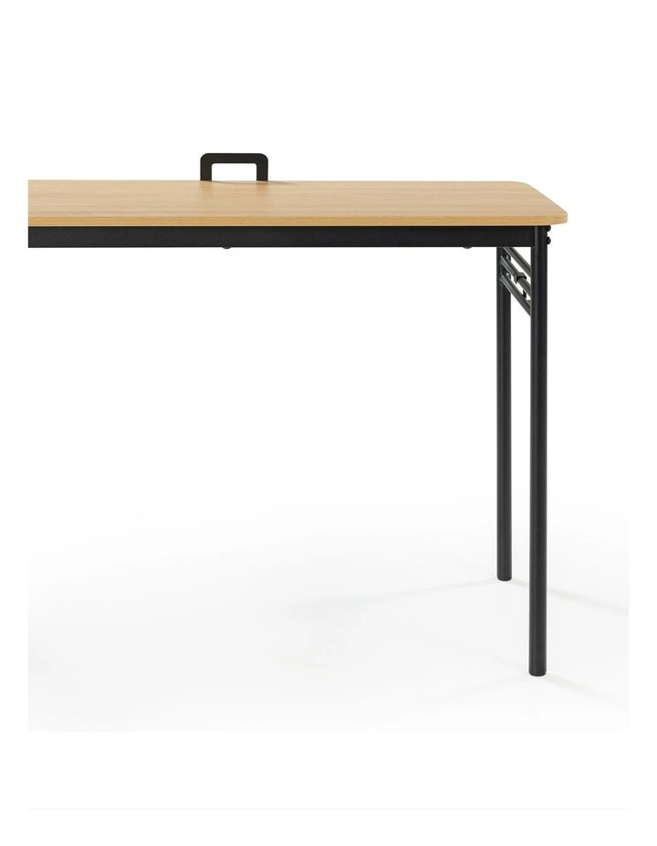 Retro Office Desk 100cm in Light wood image 5