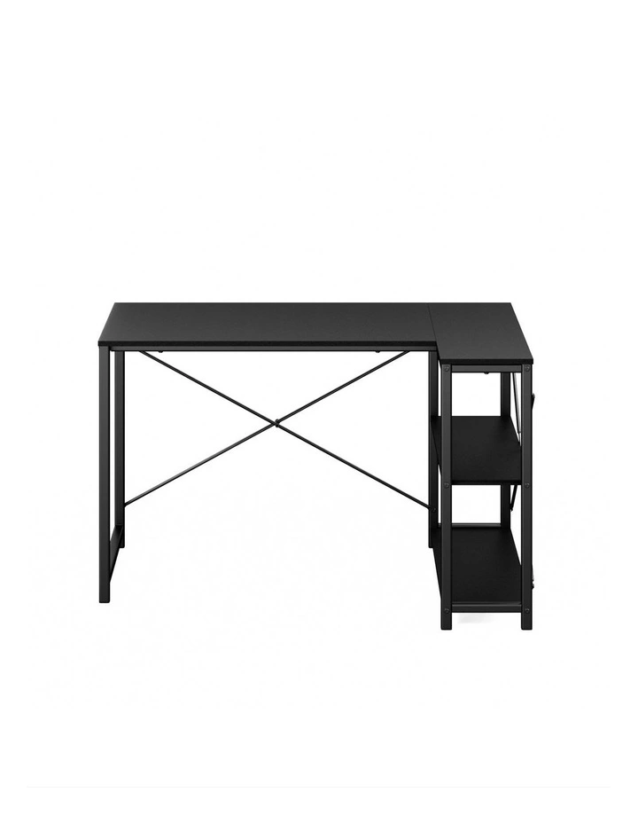 L-shape Computer Office Desk 119cm in Black image 4