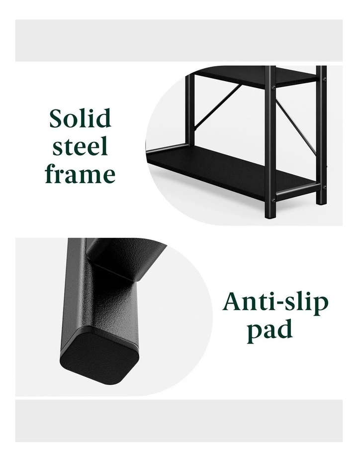 L-shape Computer Office Desk 119cm in Black image 5