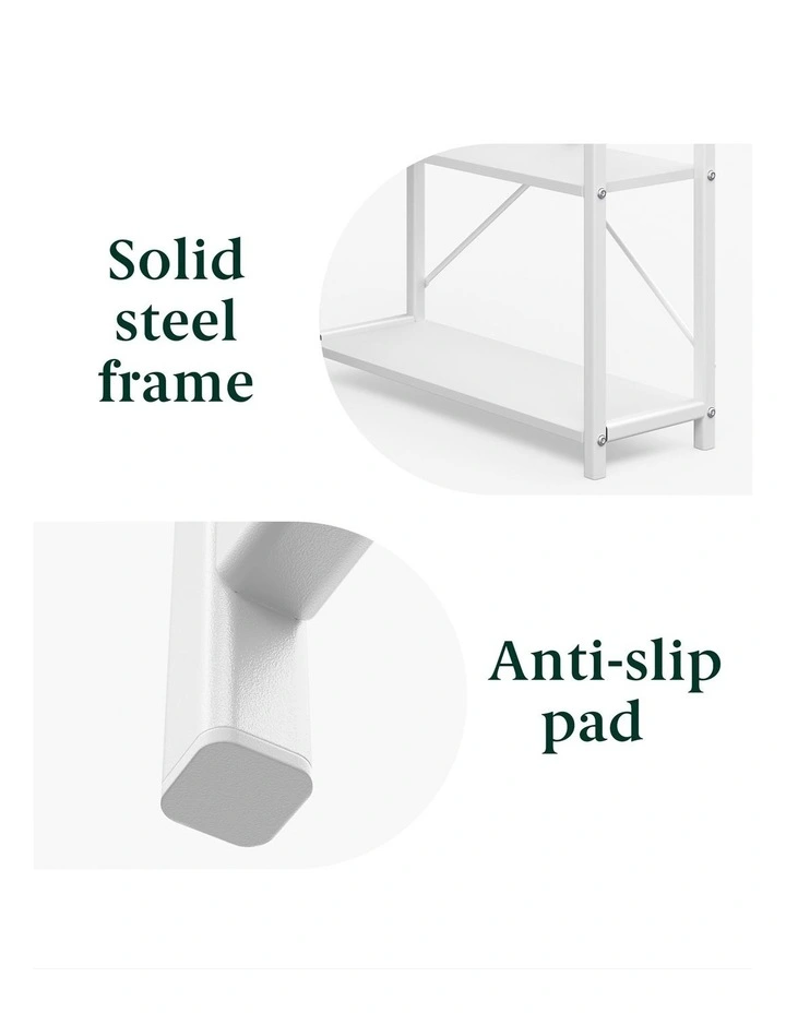 L-shape Computer Office Desk 119cm in White image 5