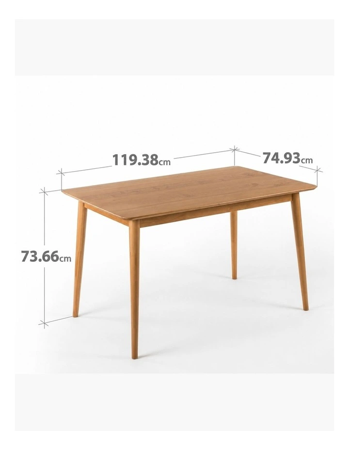 Mid Century Wood Dining Table image 6