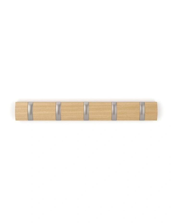 Umbra Flip 5 Hook - Natural 51x6x3cm image 2