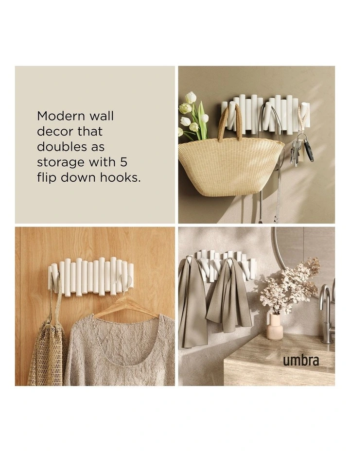 Umbra Picket Rail Hook White White 39.7x4.8x17.6cm image 3