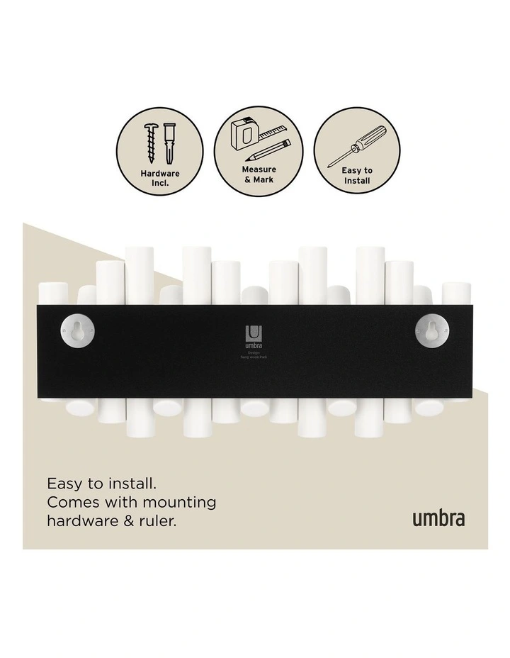 Umbra Picket Rail Hook White White 39.7x4.8x17.6cm image 5