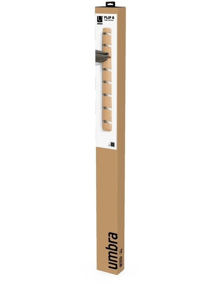 Umbra Flip 8 Hook - Natural 81x6x3cm image 5