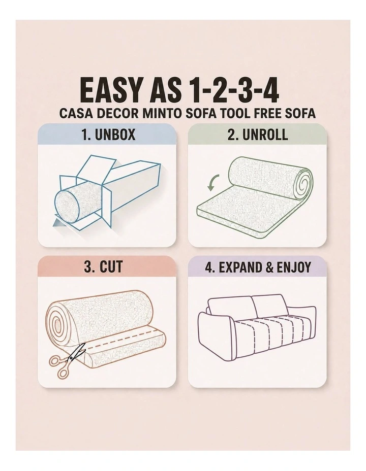 Casa Decor Minto Tool Free Sofa image 5