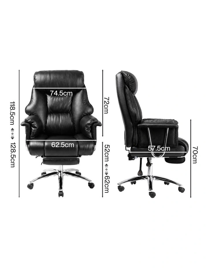 Levede Gaming Chair Ergonomic With Footrest 150Recline for Home Office Black image 2