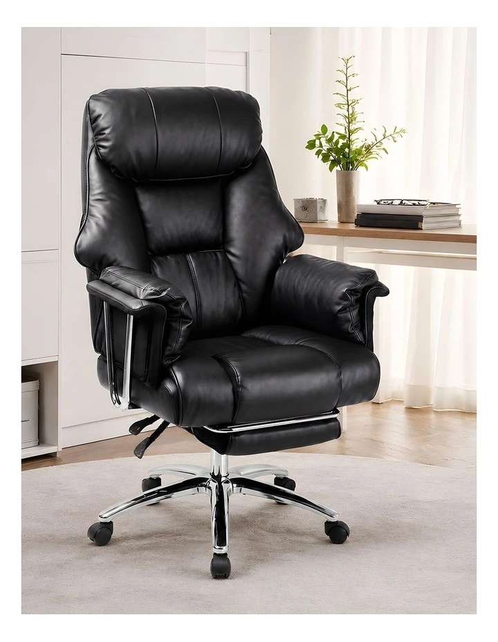 Levede Gaming Chair Ergonomic With Footrest 150Recline for Home Office Black image 7