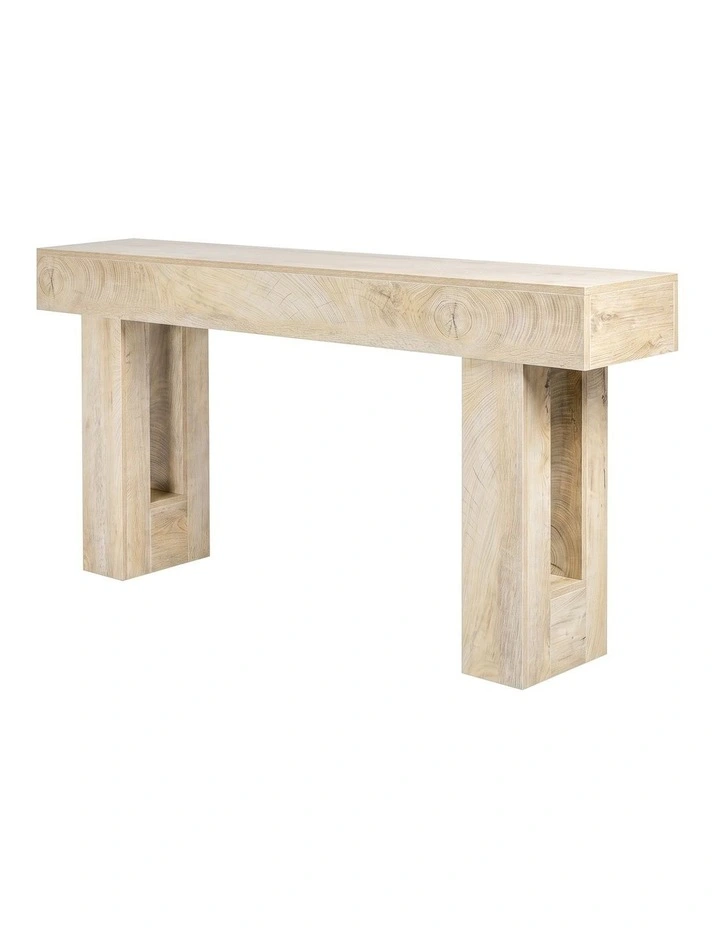 Levede Console Table 160cm Sofa Table Narrow Entryway Hallway Living Room Wood image 1