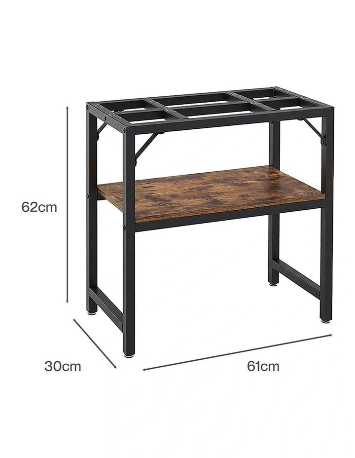 Levede Fish Tank Stand Aquarium Rack 20 Gallon 272kg Metal Living Room Black image 2