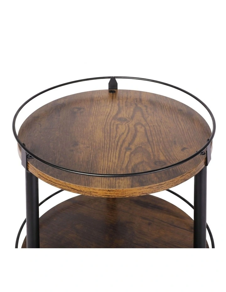 Toque Lazy Susan Turntable 3 Tier 360 Spin Pantry Organiser For Kitchen Brown image 4