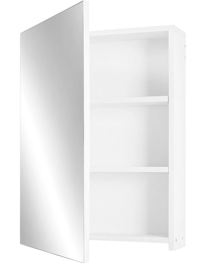 Levede Bathroom Mirror Cabinet Wall Mounted 45cm Adjustable Shelves White image 1