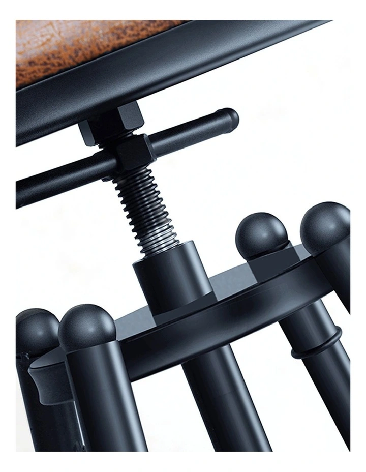 Levede 4x Bar Stools Industrial Kitchen Stool Barstool Swivel Dining Chairs image 5