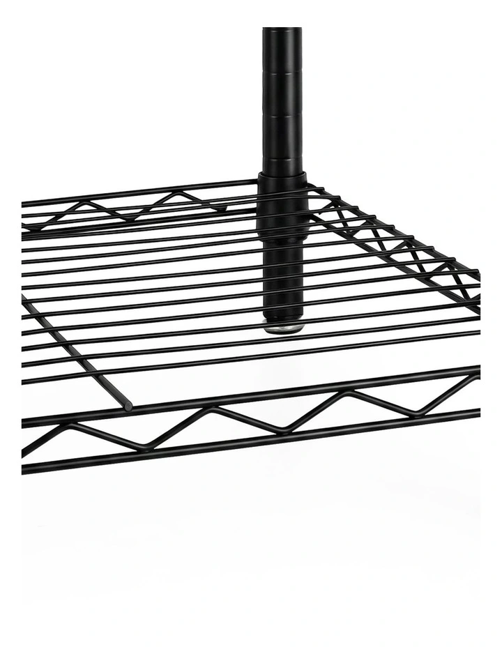 Levede Heavy Duty Clothes Rack Organizer 500kg Carbon Steel Bedroom Black image 4