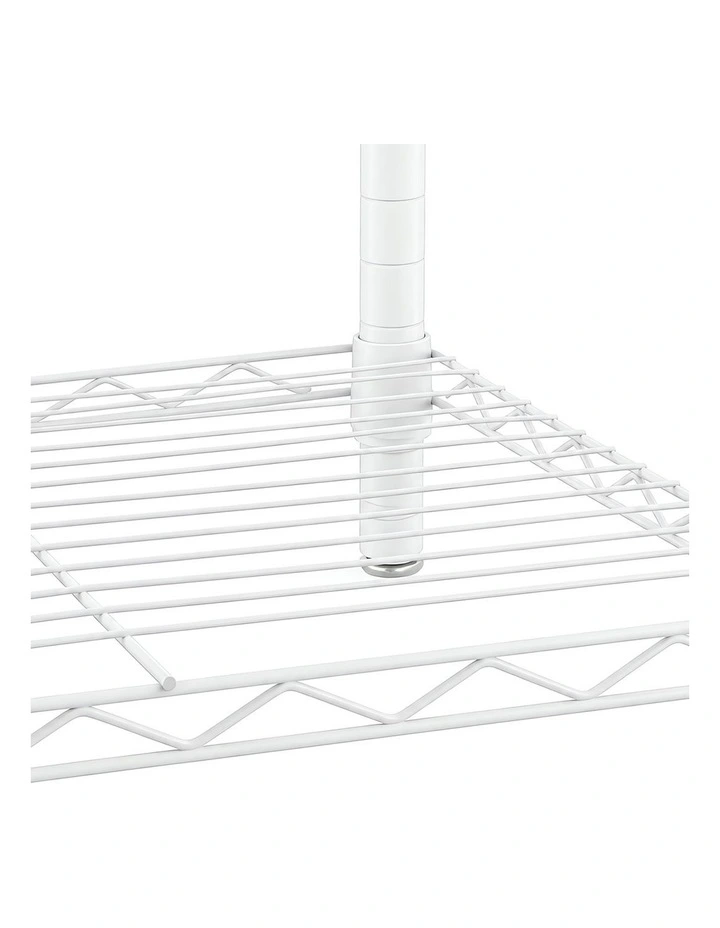 Levede Heavy Duty Clothes Rack Organizer 500kg Carbon Steel Bedroom White image 4