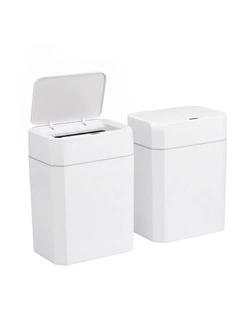 Artiss Rubbish Bin 12L 2-Pack Sensor Kitchen Automatic Motion Touchless White