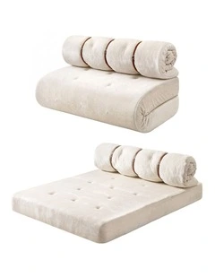 Artiss Convertible Sofa Bed Roll-Up Sleeper Chair Fold Out Couch Floor Lounge