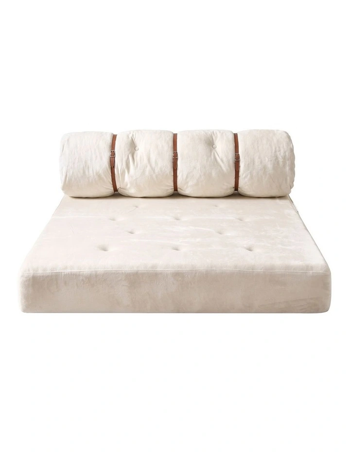 Artiss Convertible Sofa Bed Roll-Up Sleeper Chair Fold Out Couch Floor Lounge image 3