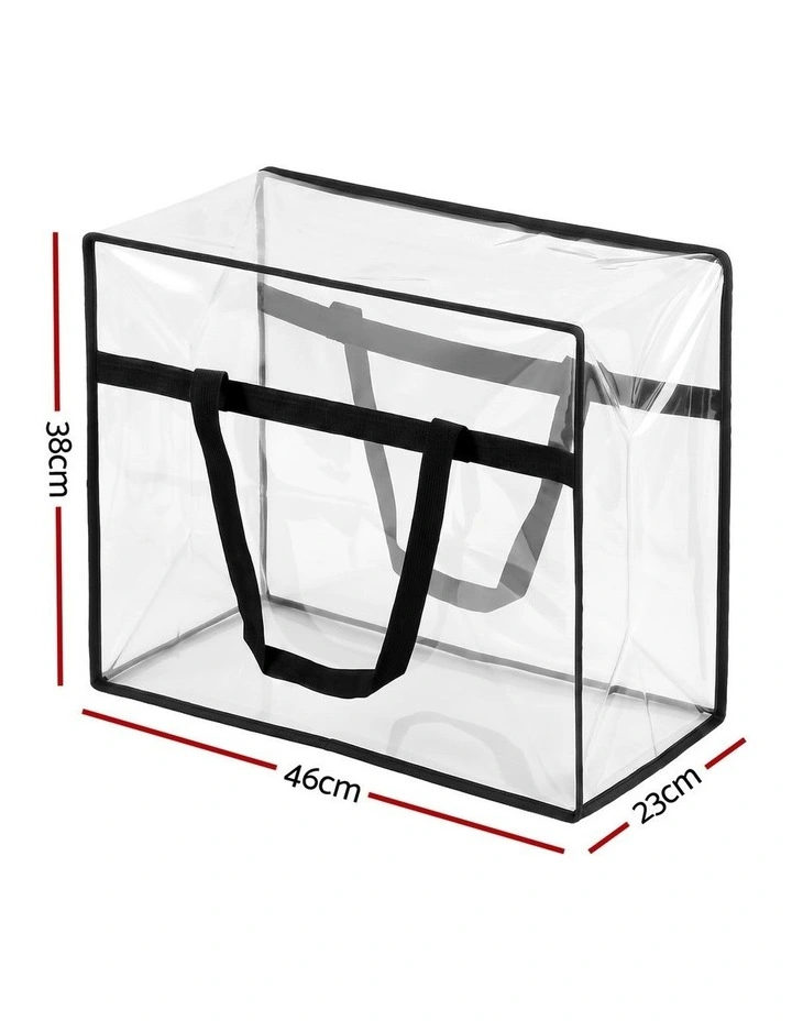 Artiss Blanket Storage Bags 4Pcs 40L PVC Box Clothes Doona Moving Organiser image 2