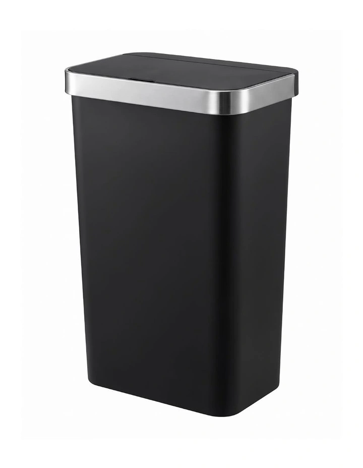Devanti 50L Motion Sensor Trash Bin Automatic Kitchen Waste Dustbin Black image 1