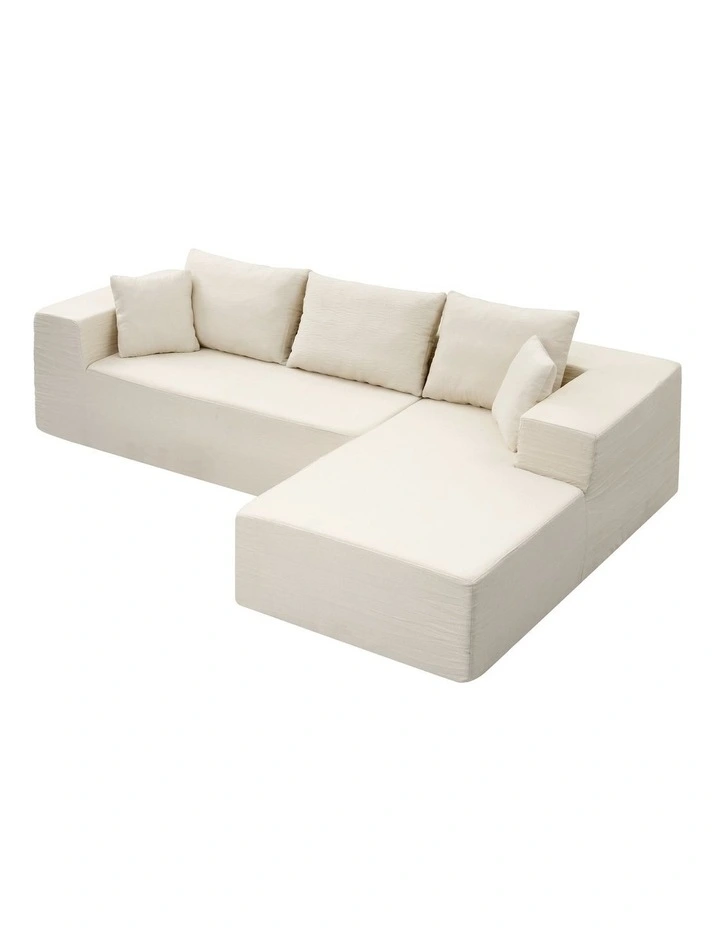 Artiss Modular Sectional Sofa 4-Seater L-Shaped Boneless Sofa Bed Chaise Lounge image 3