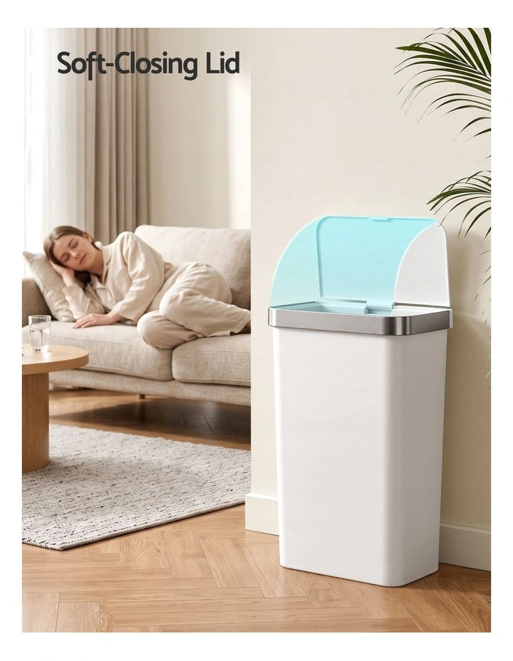 Devanti 50L Motion Sensor Trash Bin Automatic Kitchen Waste Dustbin White image 6