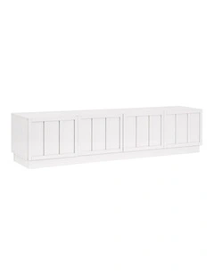Artiss 180cm TV Unit Entertainment Cabinet Fluted Style Cable Management White