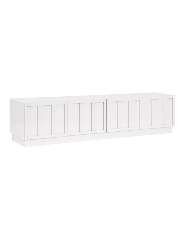 Artiss 180cm TV Unit Entertainment Cabinet Fluted Style Cable Management White image 1