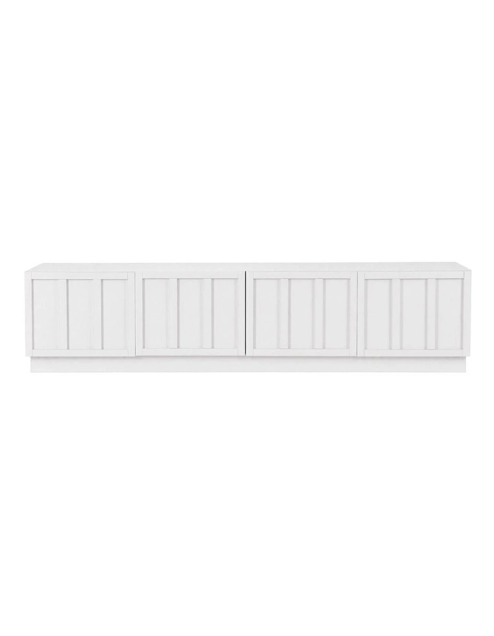 Artiss 180cm TV Unit Entertainment Cabinet Fluted Style Cable Management White image 3