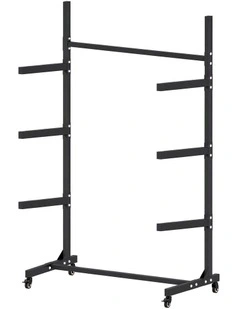 Weisshorn Kayak Storage Rack 3-Tier Canoe SUP Paddleboard Garage 80kg Casters
