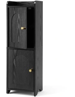 Artiss Bathroom Storage Cabinet Freestanding Cupboard Narrow Floor Shelf Black