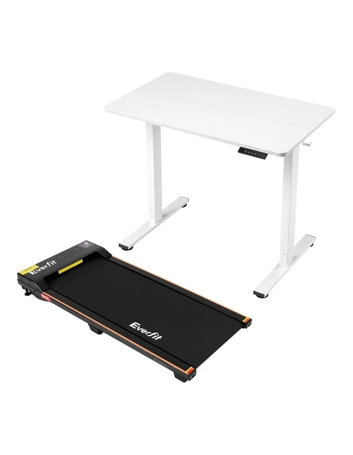 Artiss 100cm Standing Desk Treadmill Motorised Home Office White image 1