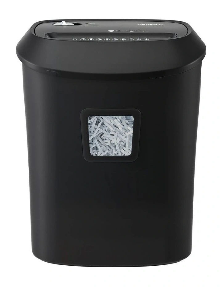 DEVANTI 25L Paper Shredder 14 Sheet P4 Cross Cut for Home Office image 3