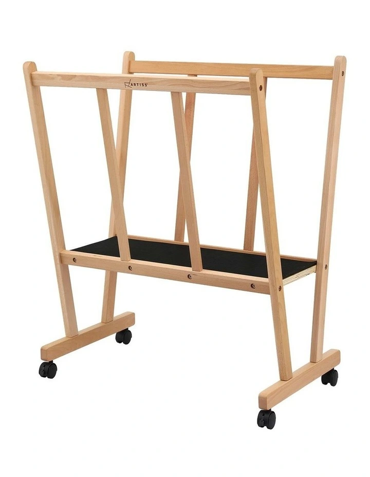 Artiss Wooden Art Display and Drying Rack with Castors for Canvas and Prints image 3