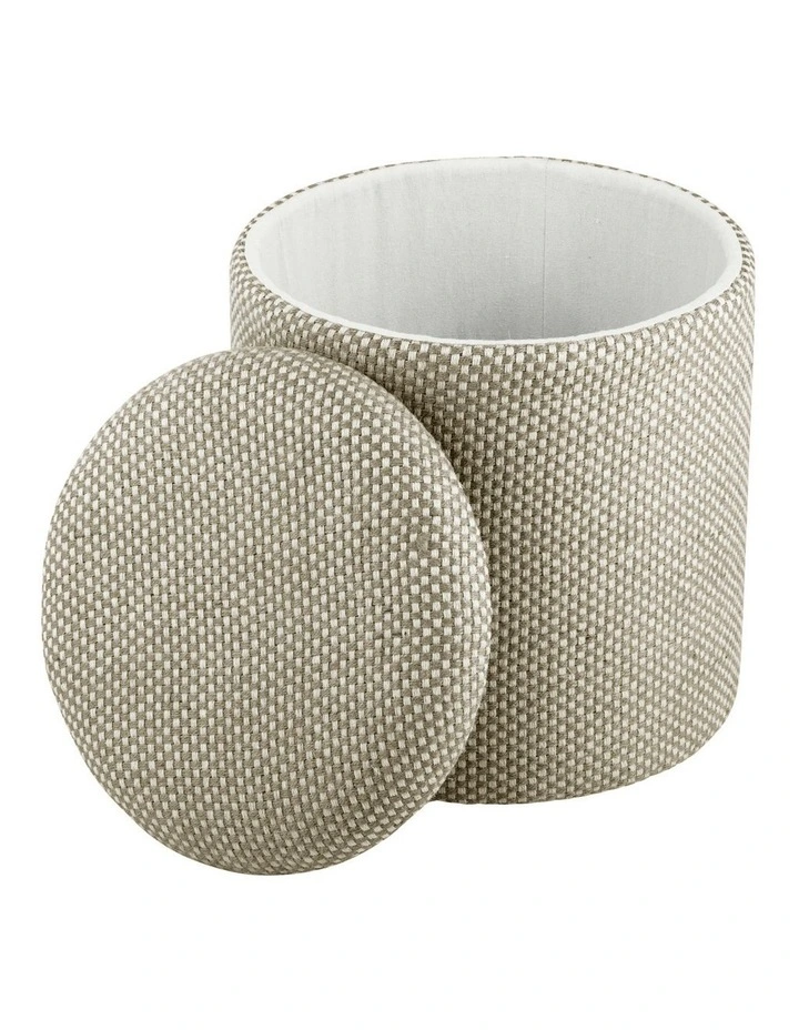 Cari Storage Ottoman 40x40x45cm Natural image 4