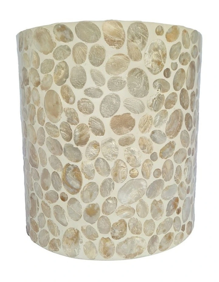 Elodie Pearl Ottoman 40x40x42cm Natural image 1