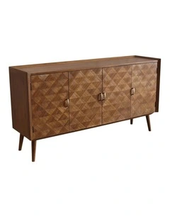 Tasmin 4 Door Buffet Sideboard 170x45x90cm Natural