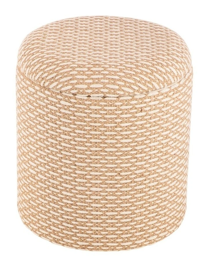 Renee Storage Ottoman 40x40x45cm Natural image 1