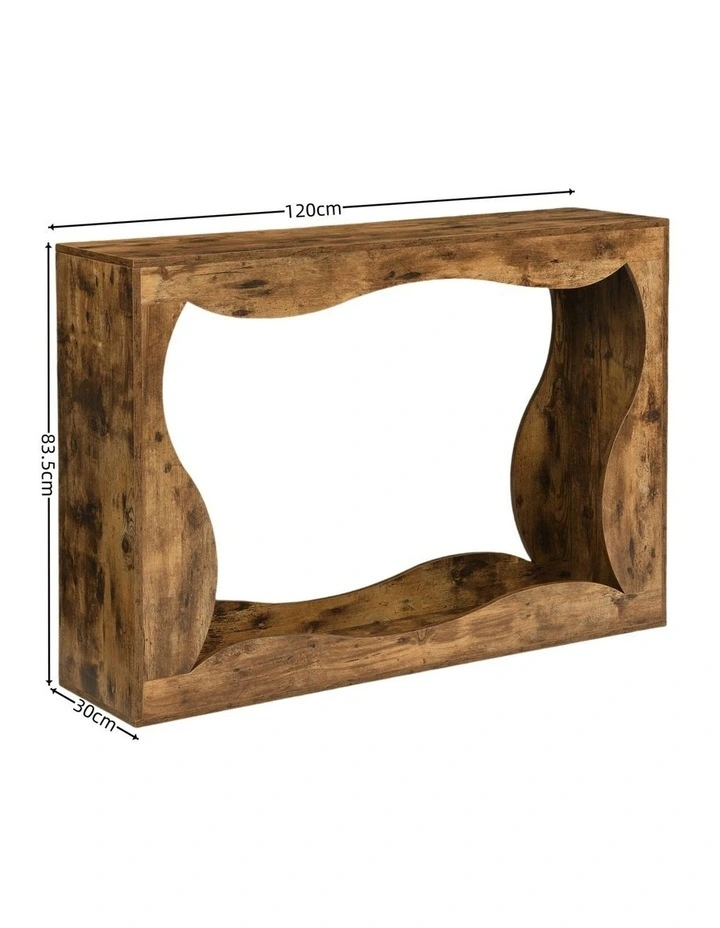 Farmhouse Console Table with Storage, Hallway Table, Farmhouse Console Table with Storage, Brown image 5