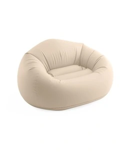 Intex Beanless Bag Inflatable Lounge Chair Beige PVC With Repair Patch